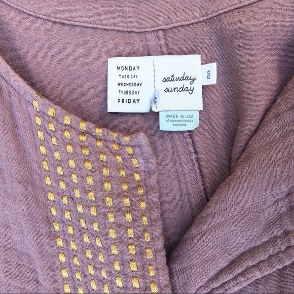 Anthro .β’ Saturday Sunday Kimono Robe Tie Waist Cardigan XS/S - Picture 10 of 12